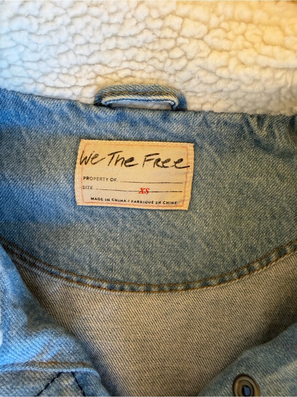Free People Light Blue Denim Jean Jacket - Picture 4 of 5